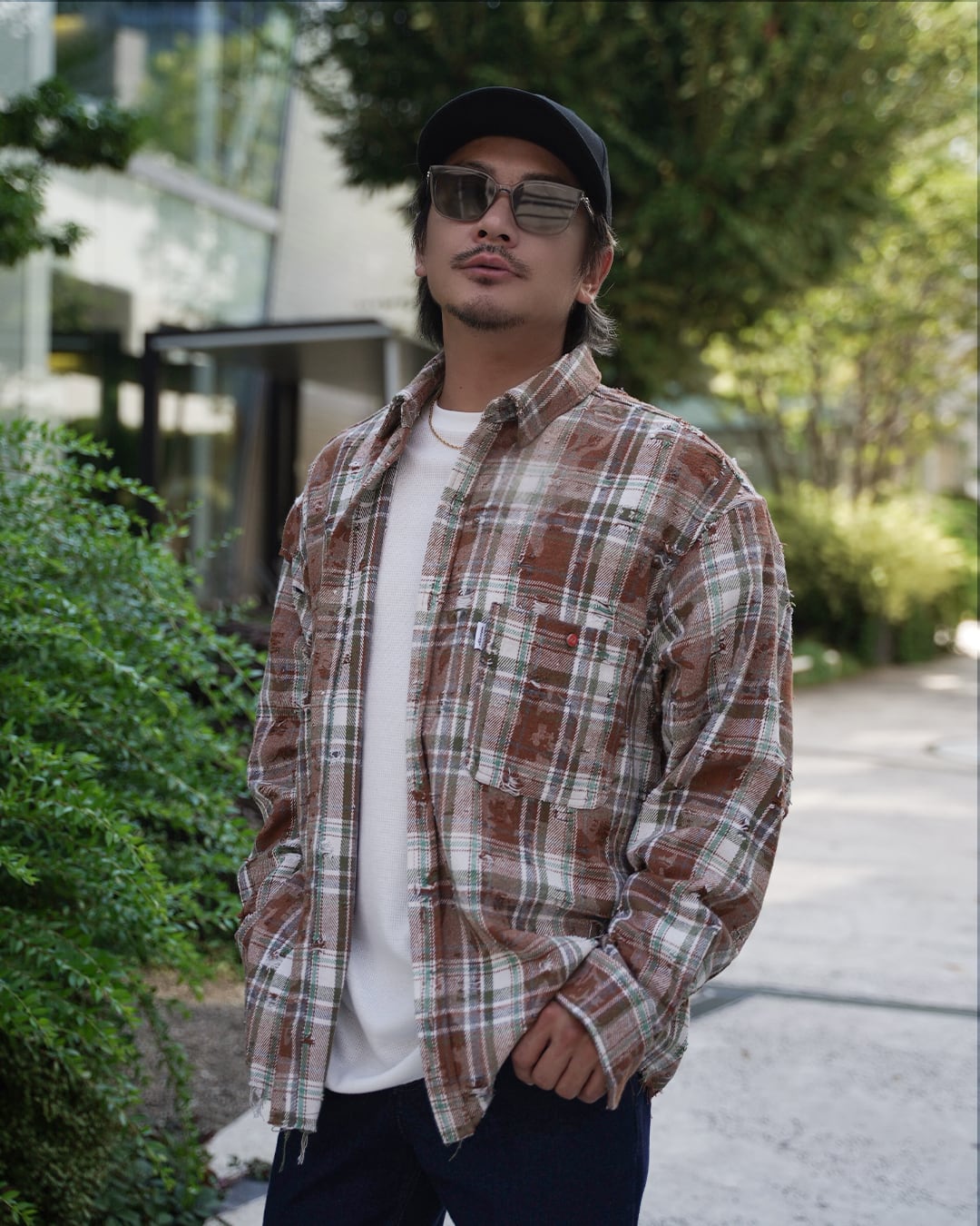 Re:room】VINTAGE CRUSH CHECK BIG SHIRTS［RES122］ | #Re:room