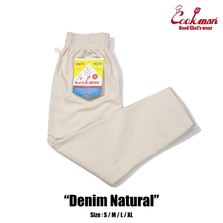 COOKMAN 【クックマン】シェフパンツ　Chef Pants Denim Natural