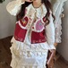 花柄パッチワークフリルレースベスト ・12449