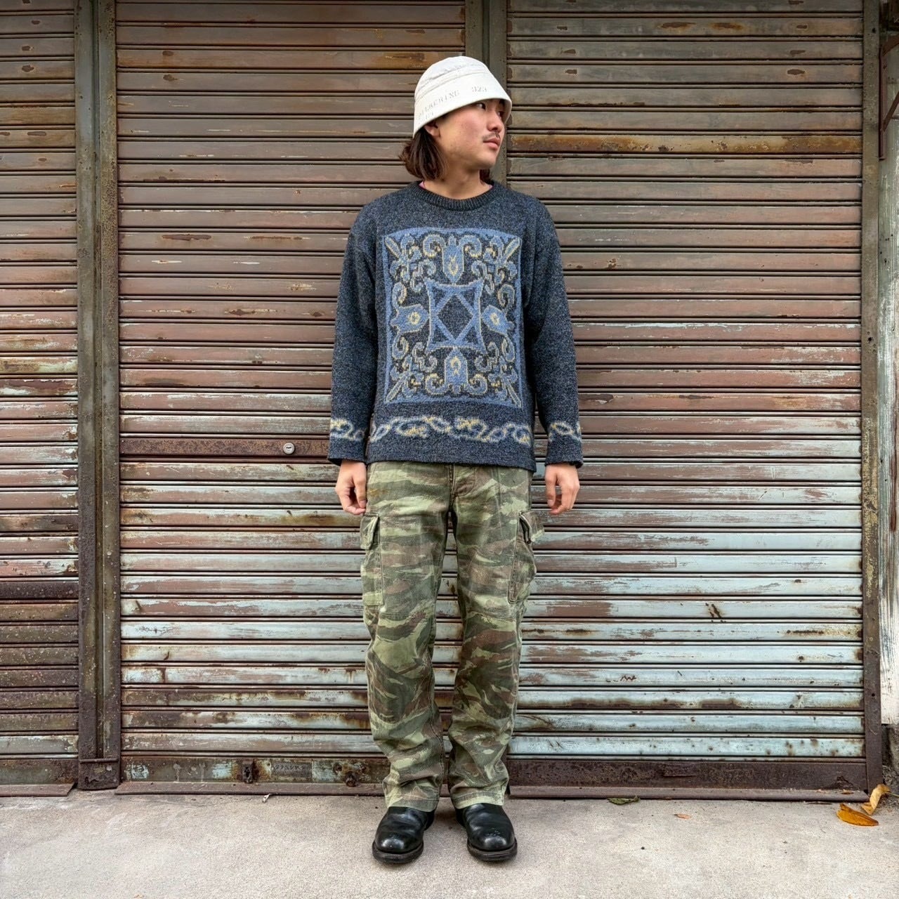 French Army フランス軍 M-64 リザードカモ フィールドパンツ カーゴ