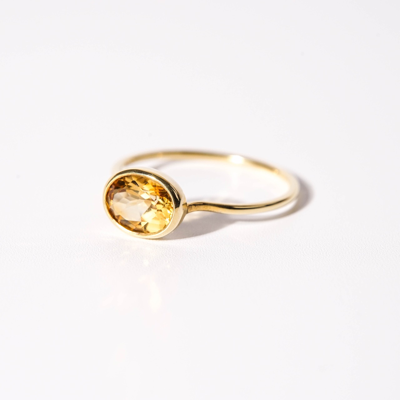 【16号】シトリン リング（プチ）