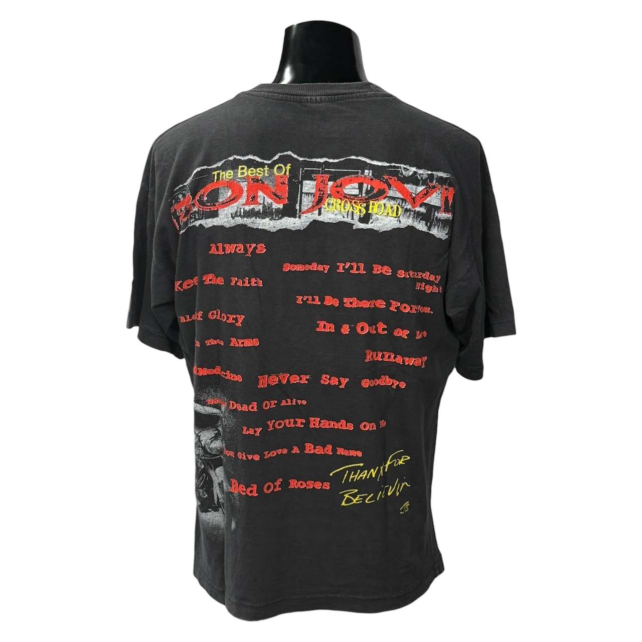 【BON JOVI】ボン・ジョヴィ "CROSS ROAD" 90's Vintage Tシャツ