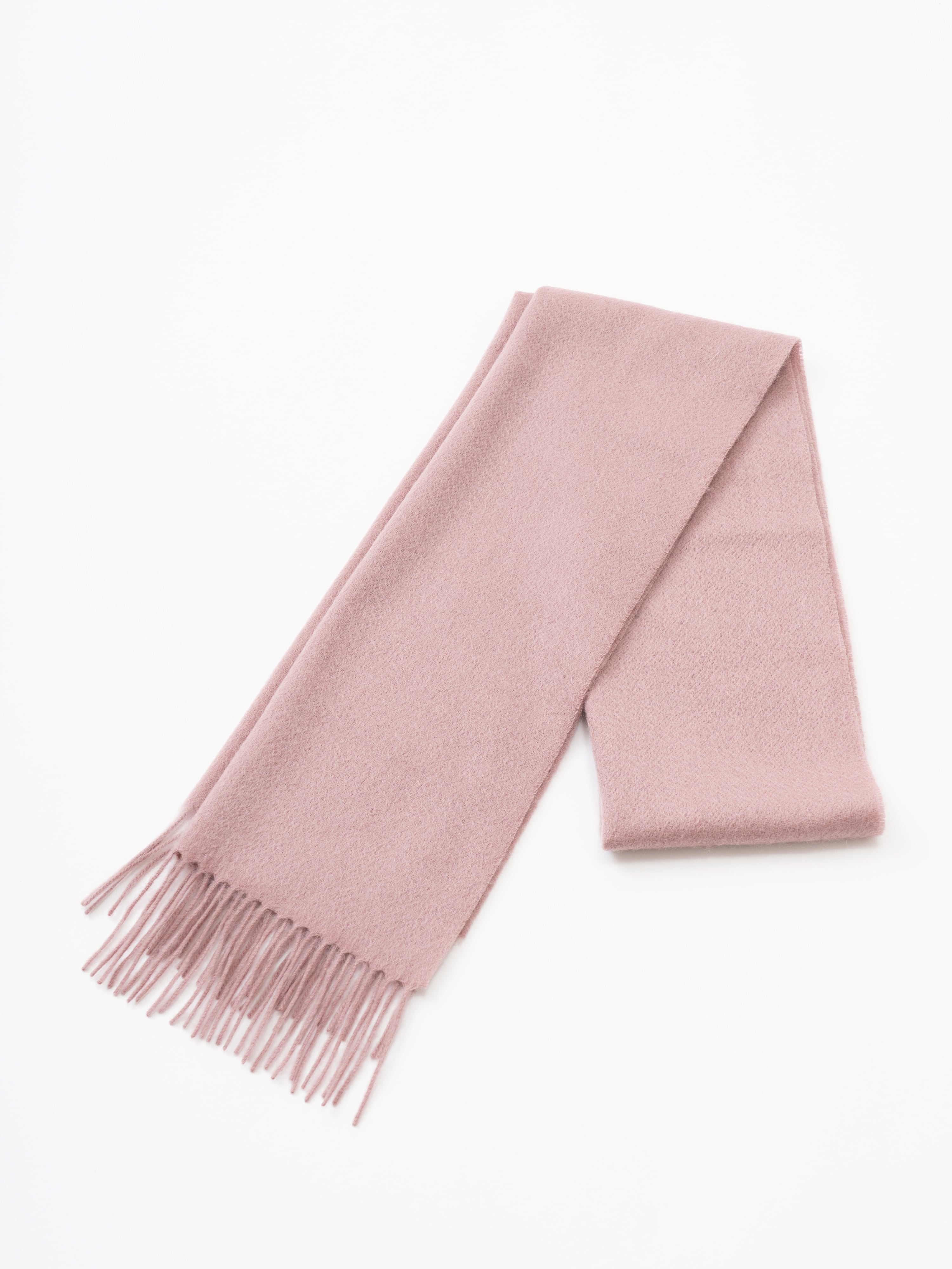 Hirano - ヒラノ/サクラピンク レギュラーマフラーカシミヤ100