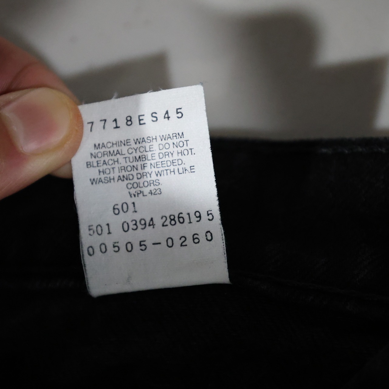 Mint 34×30 Levi’s 505-0260 USA 94年 サルファー ブラック デニム パンツ リーバイス