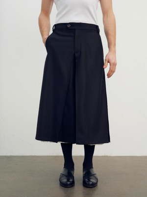 【26AW | MEN】 NULLUS ヌルス / ロングショーツ / LAYERED CULOTTE / NUAW26SKI001