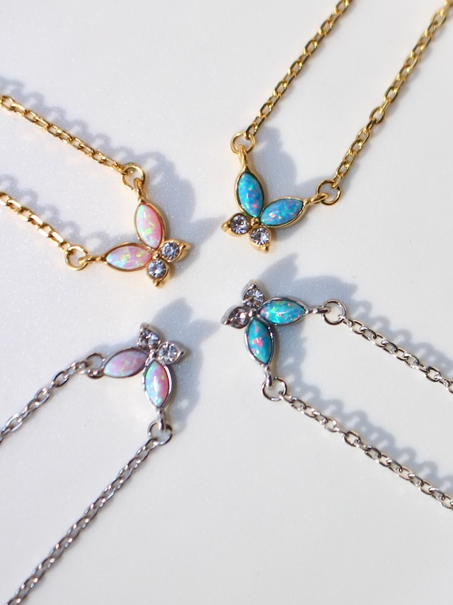 Butterfly opal necklace