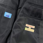 上下 R.NEWBOLD アールニューボールド ストライプ テーラードジャケット スラックス スーツ (上)M(下)31/ダークグレー メンズ A DIVISION OF PAUL SMITH