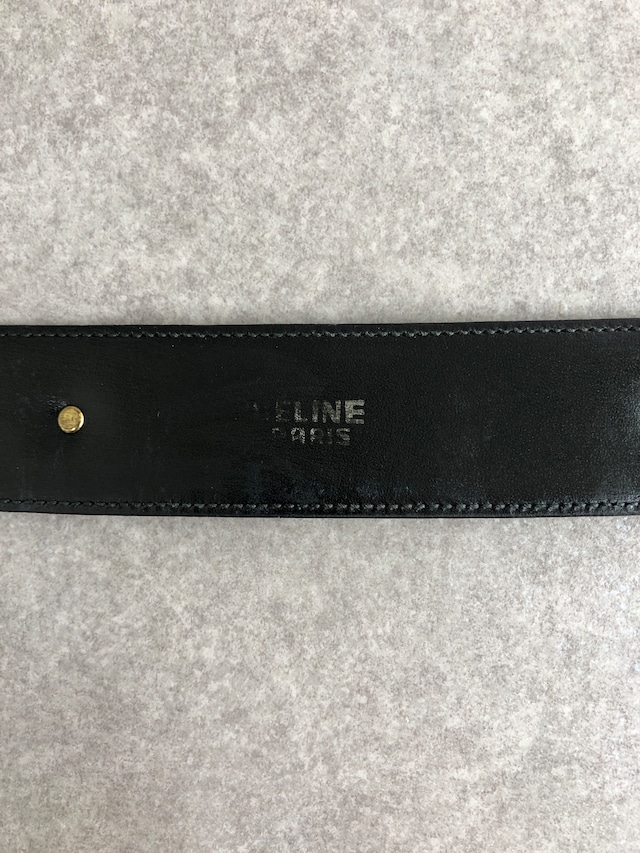 CELINE セリーヌ ベルト ブラック ブラゾン レザー vintage ヴィンテージ オールド 6nyfwf