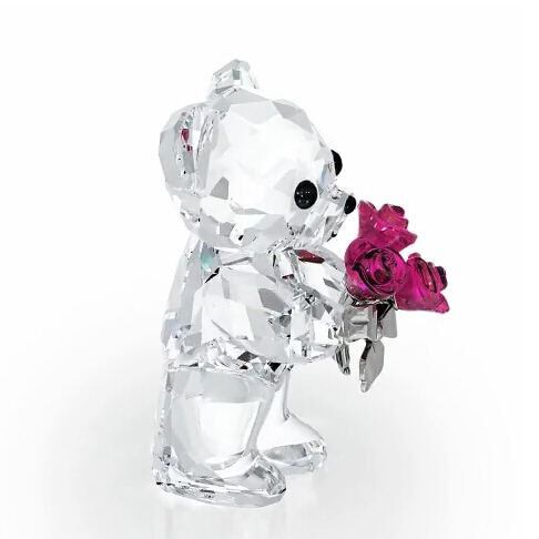 ✦スワロフスキー✦Swarovski クリスベア バラをあなたに ローズ スワロフスキー 「クリスベア 赤いバラをあなたに」（Kris Bear Red