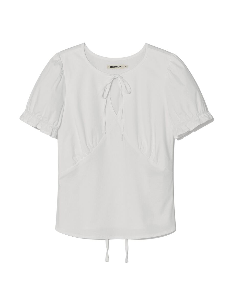 【完売】GLOWNY LILY PUFF BLOUSE TOP WHITE GLOWNY] LILY PUFF BLOUSE TOP (WHITE) 正規品 韓国ブランド 韓国通販