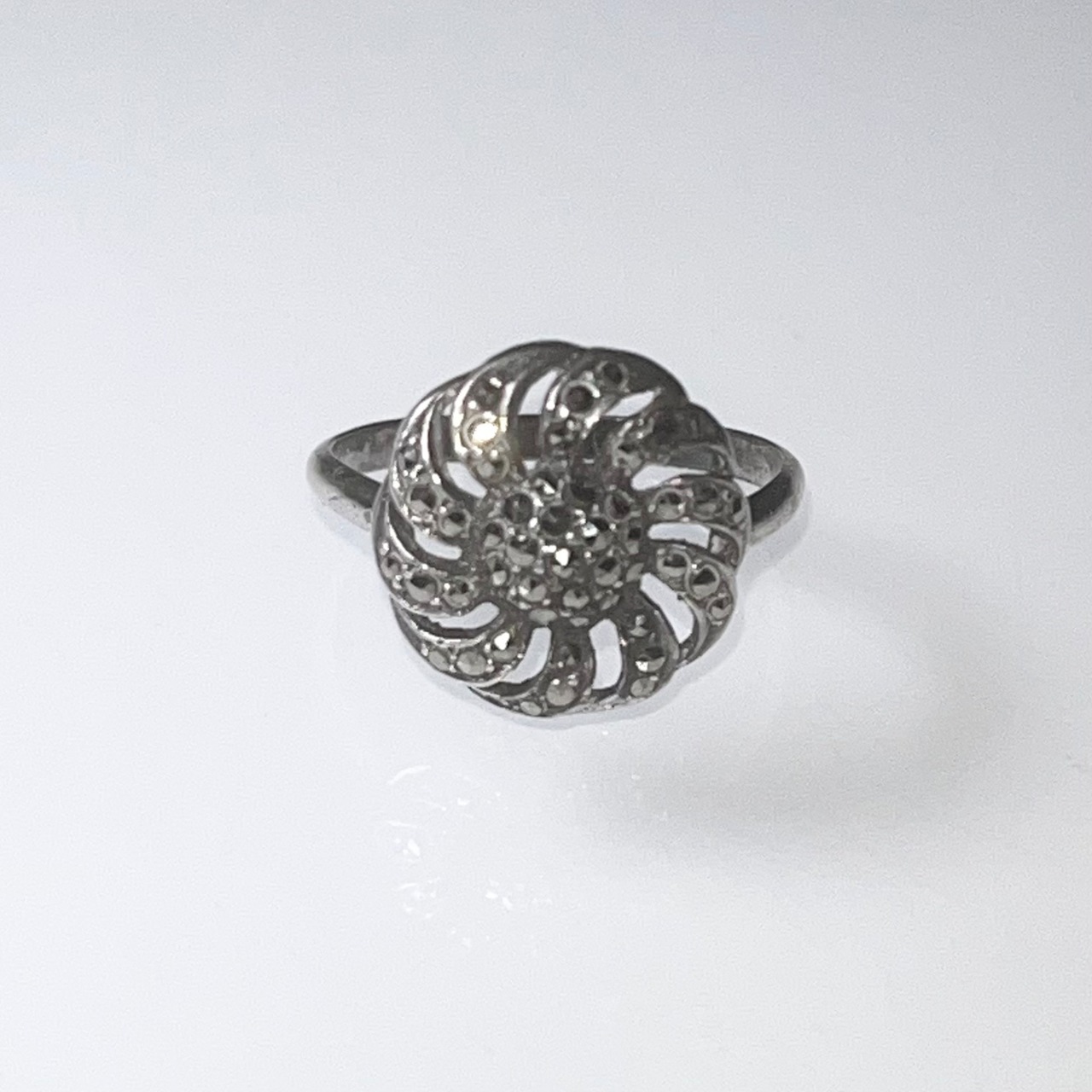 vintage silver marcasite ring