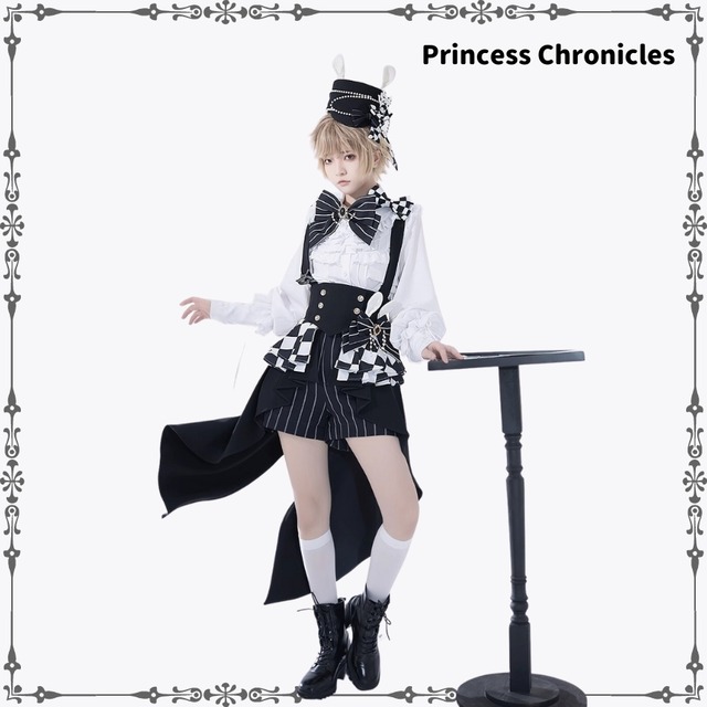 予約販売 王子系 皇子系ロリィタ 少年装 男装 ブランド Princess Chronicles オリジナル ウエストガードル ロング丈 アシンメトリー プリンセス プリンス ユニセックス  貴族 高貴 豪華 イベント衣装 舞台衣装
