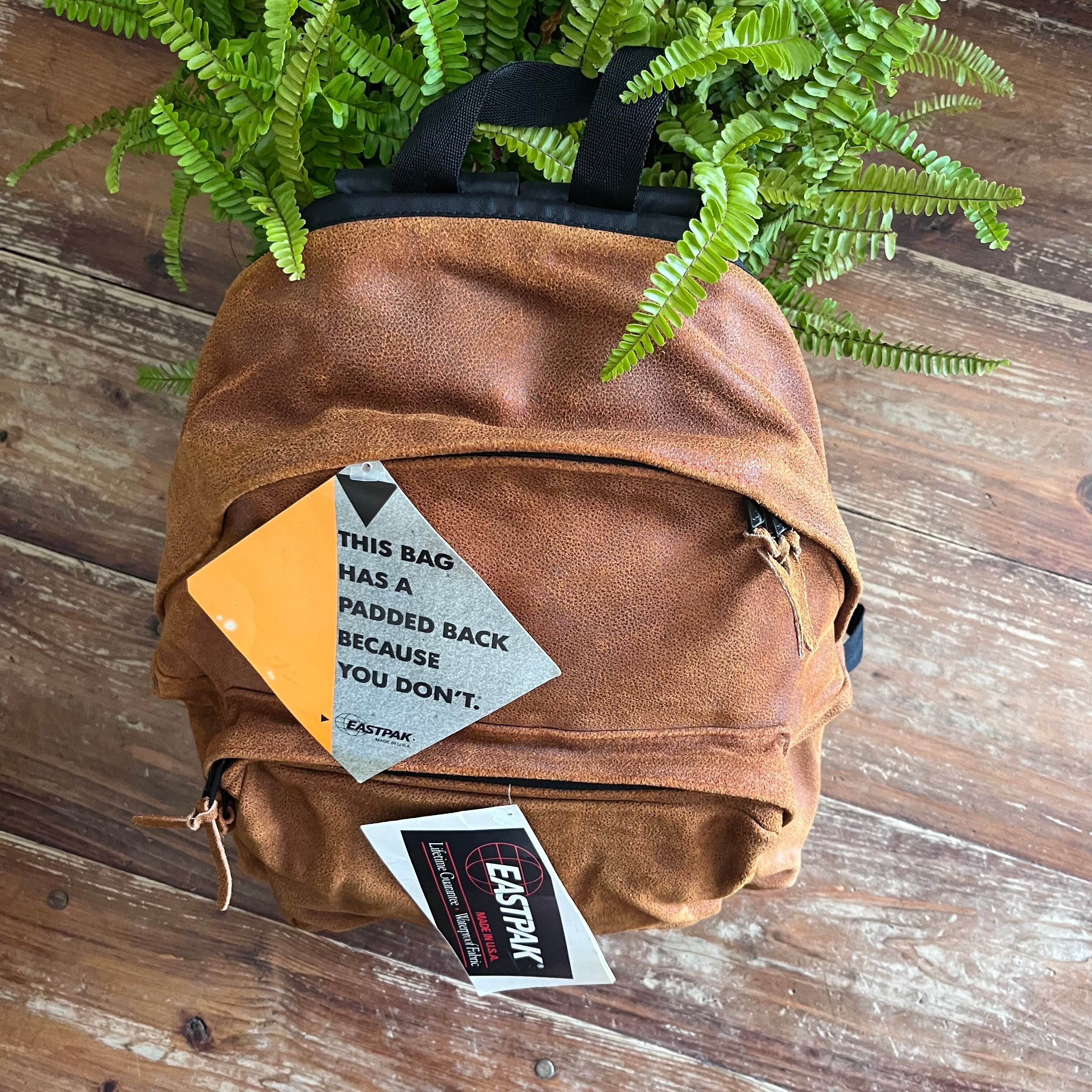 Circa 80's Deadstock Eastpak Leather Backpack/Made in USA | Rei-mart