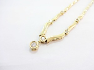 【完売しました】豪華6石　ダイヤモンド　ネックレス　K18　0.39ct