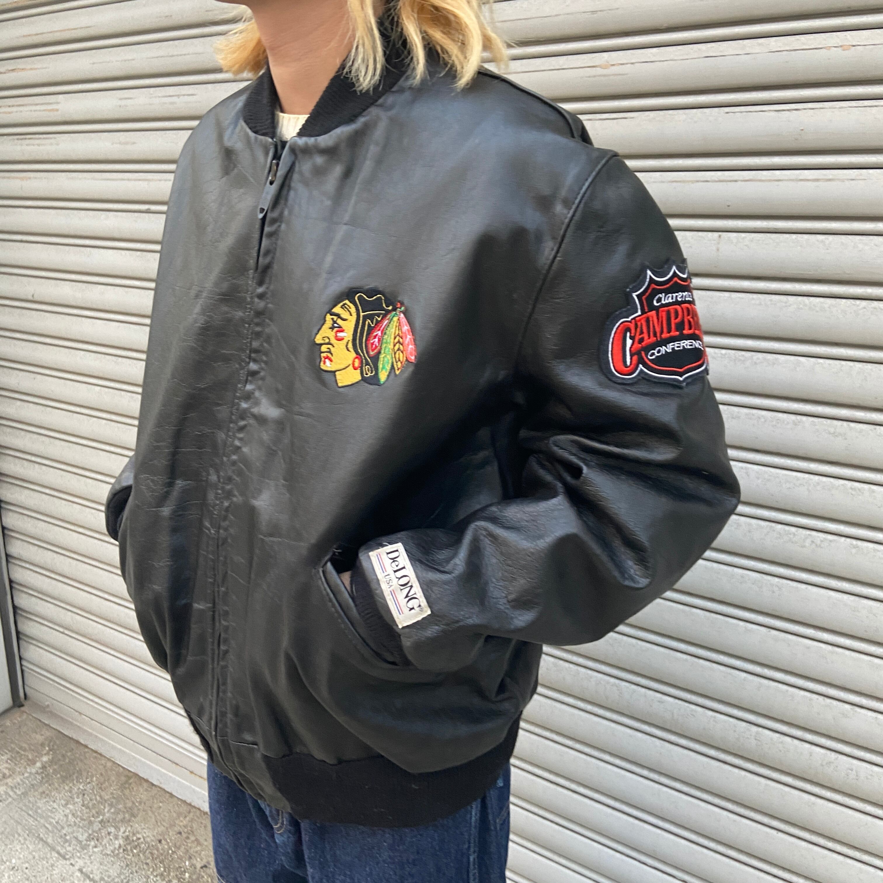 90s USA製 DELONG ナイロンアノラックパーカー ブラック XXL