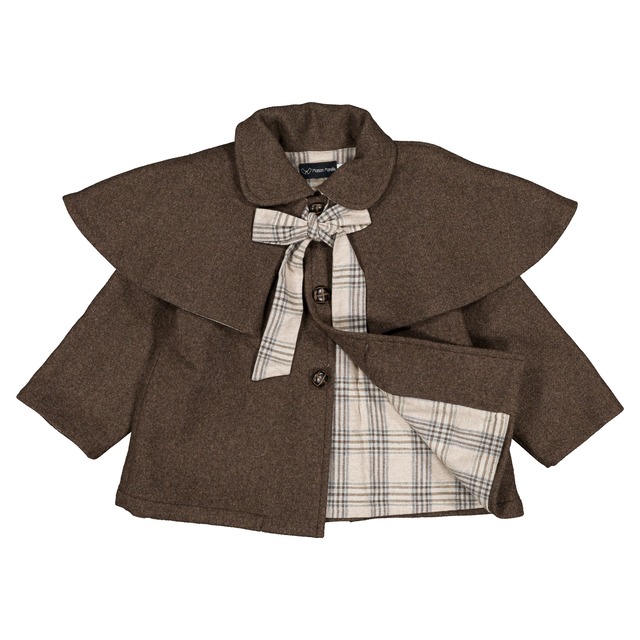 予約【Maison Marelle】Jacket DARCY - brown wool / 18M-5Y / 11月上旬以降入荷