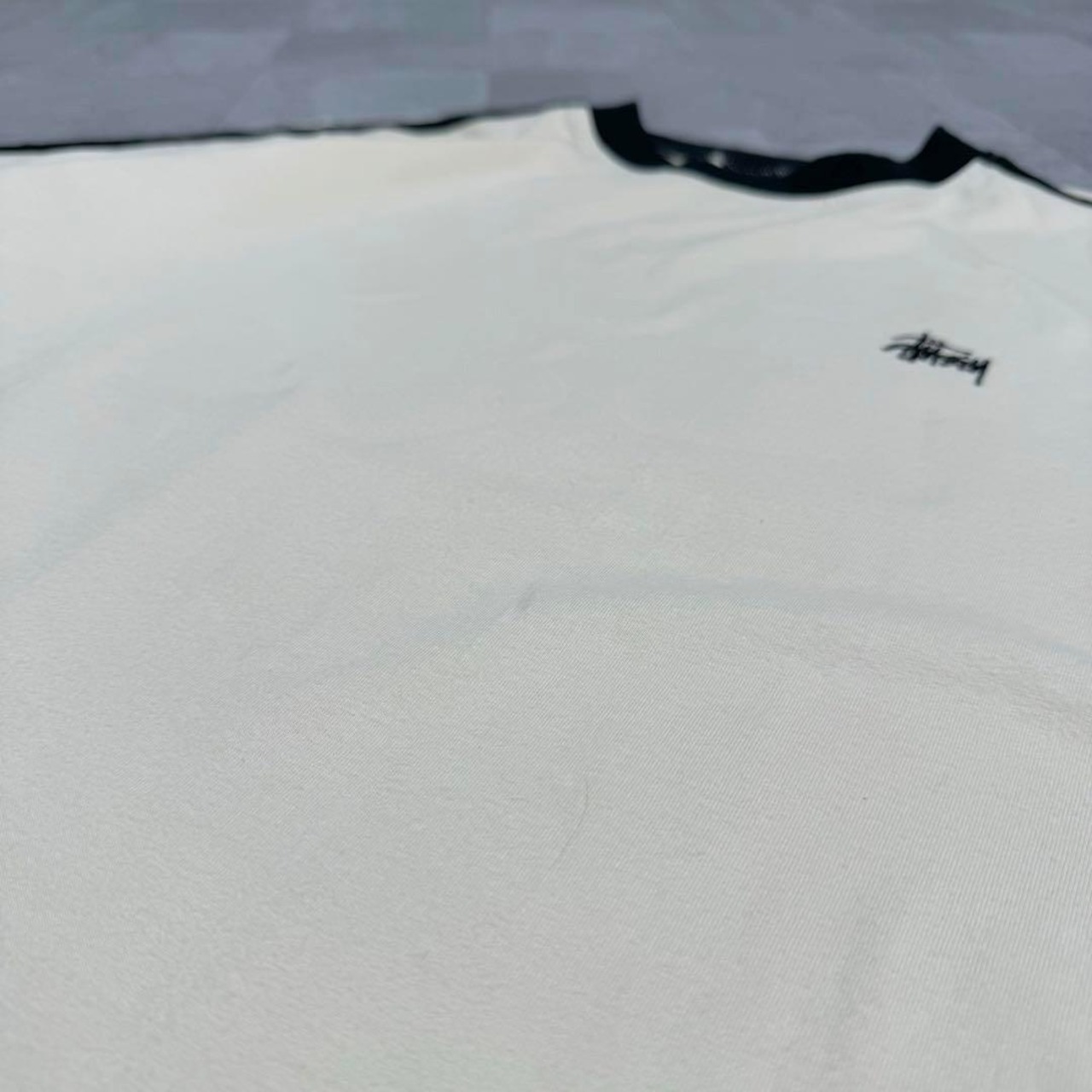 【唯一無二の究極配色】ステューシー Tシャツ 90s 紺タグ USA製 一点物