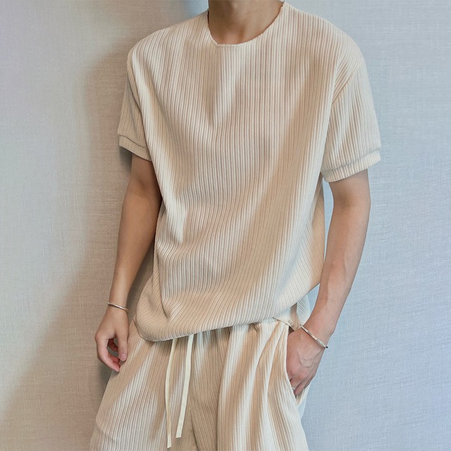 dannyandzeeリブ素材半袖ＴシャツORハーフパンツ