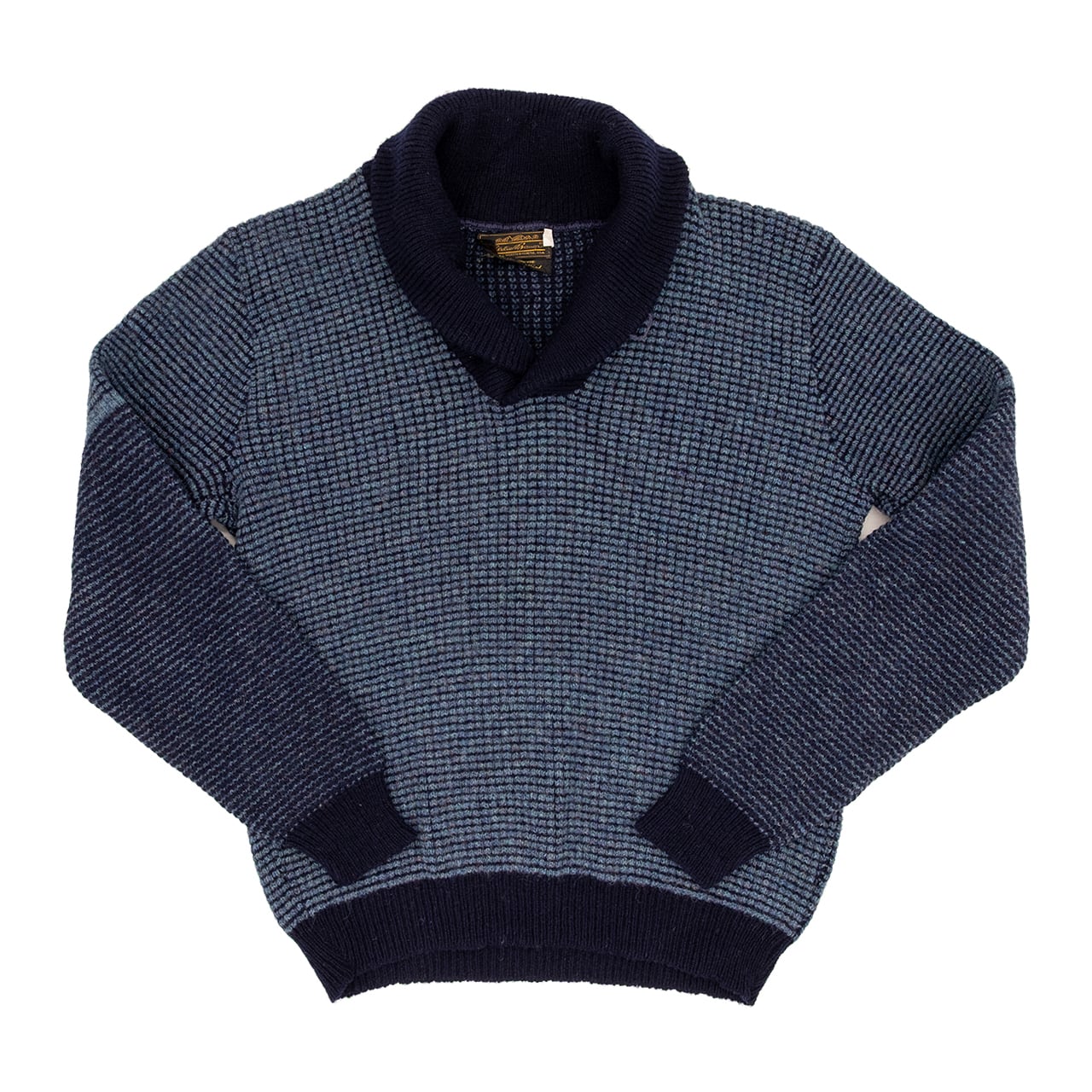 USED】80s Eddie Bauer Shawl Collar Knit Sweater エディーバウアー