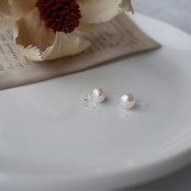 123E　淡水パール樹脂ノンホール　8mm