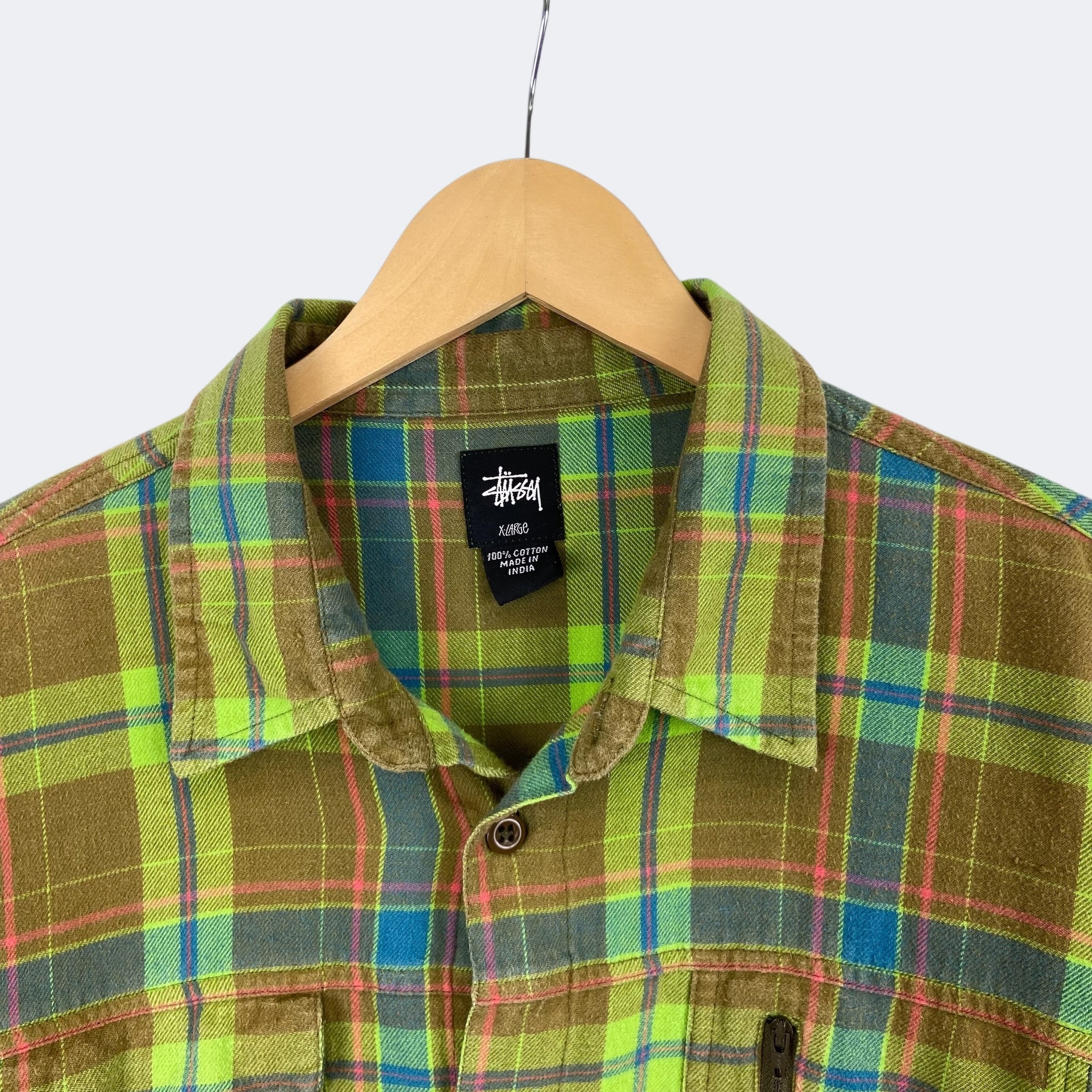 STUSSY Remix. チェックシャツ ネルシャツ | LSC｜ブランド古着 買取・販売