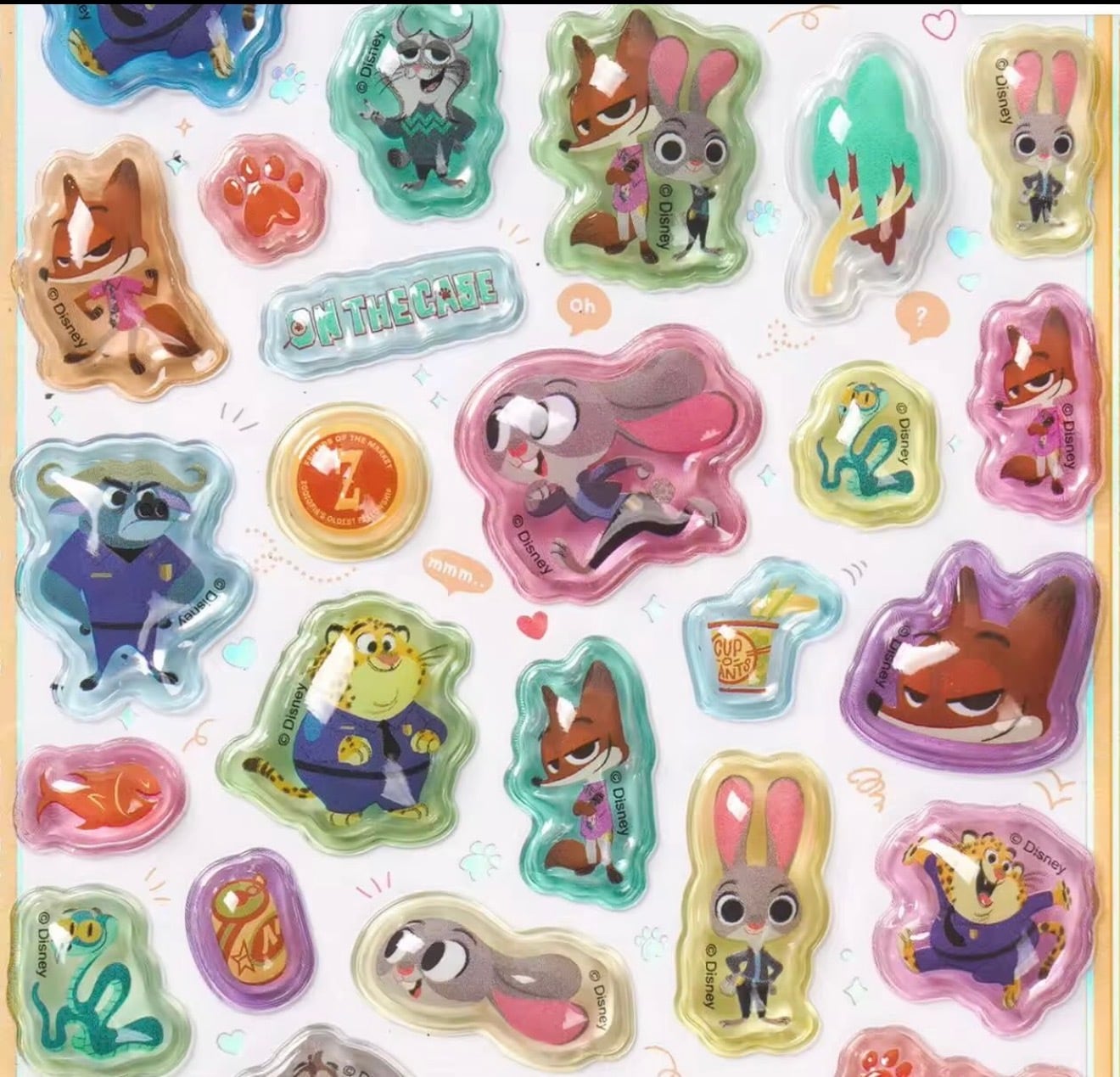 2枚セット】 新入荷！！ ズートピア 3D立体シール 海外限定 | varietyshop