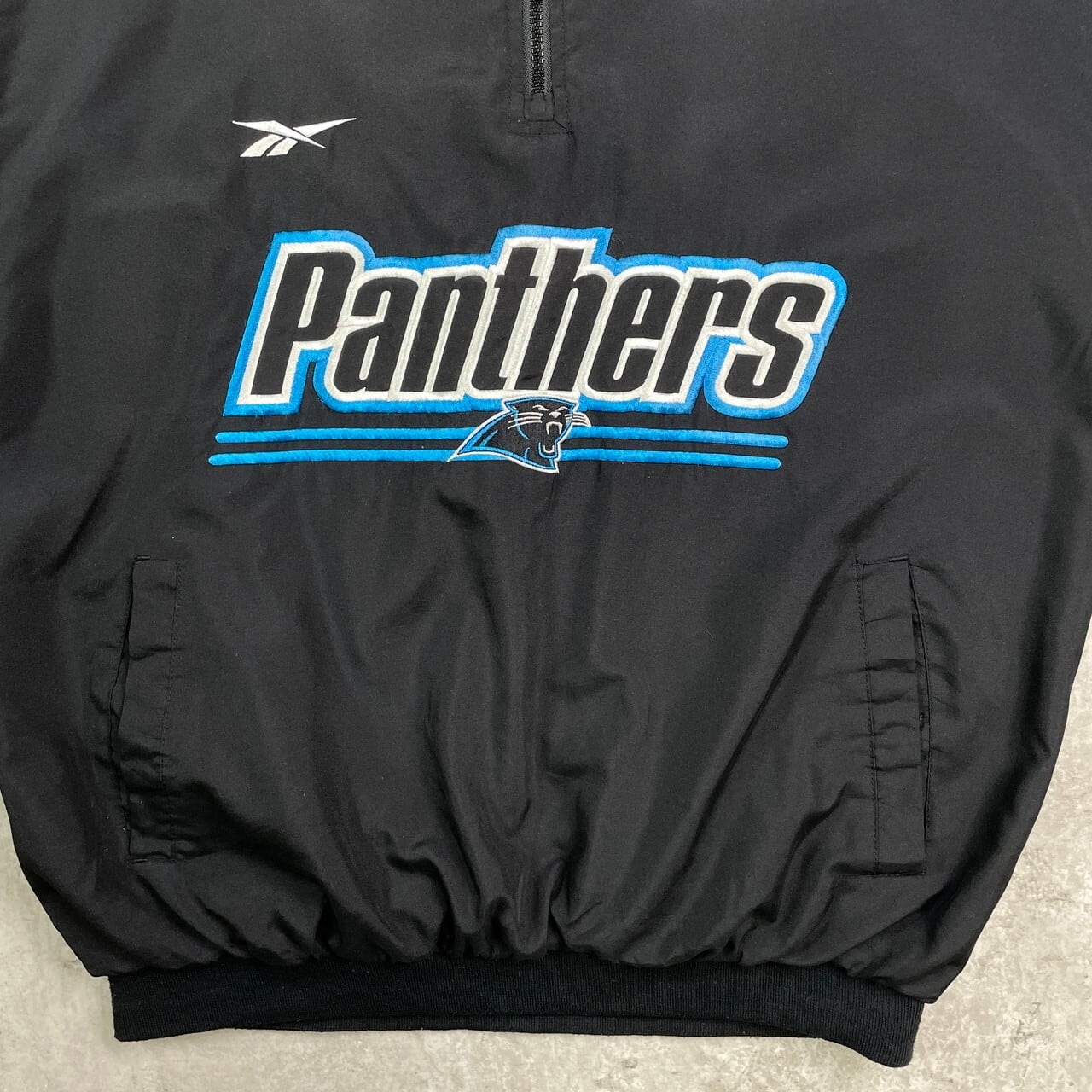 90年代 Reebok リーボック NFL カロライナ パンサーズ ハーフジップ