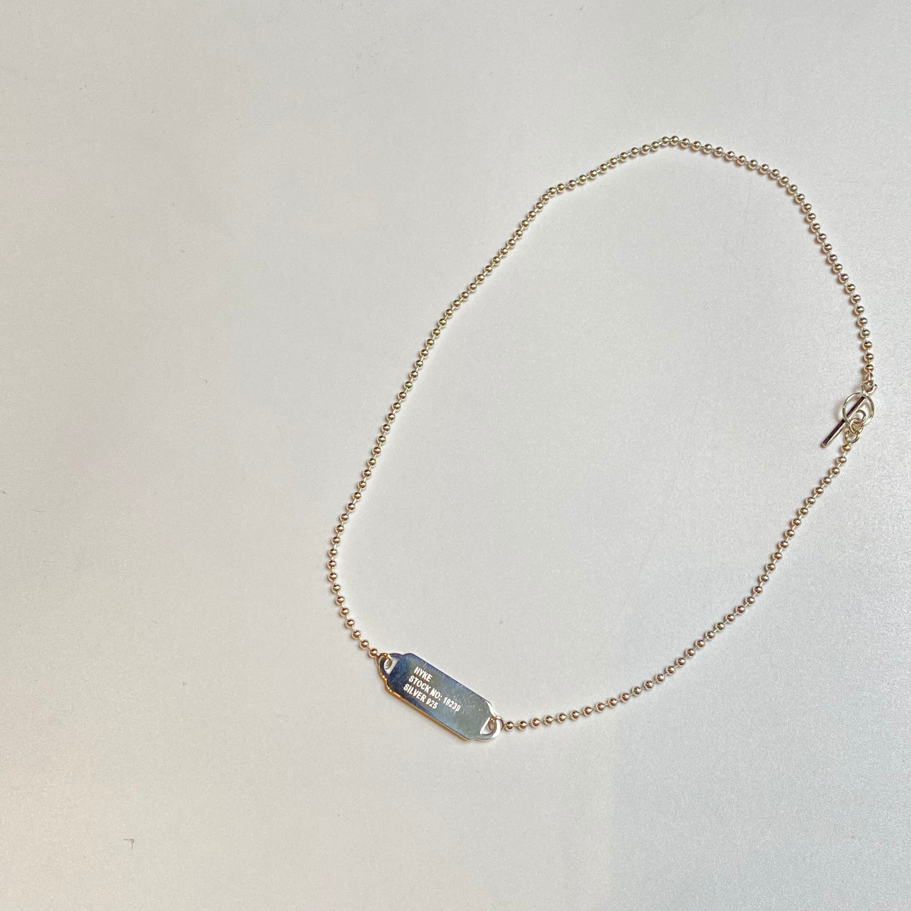 ハイク HYKE BALL CHAIN NECKLACE(SILVER)