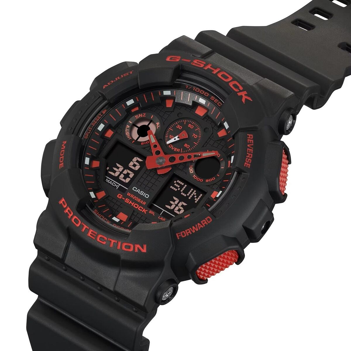 経典 CASIO◇クォーツ腕時計_G-SHOCK/デジアナ/ラバー/RED/BLK #CASIO その他