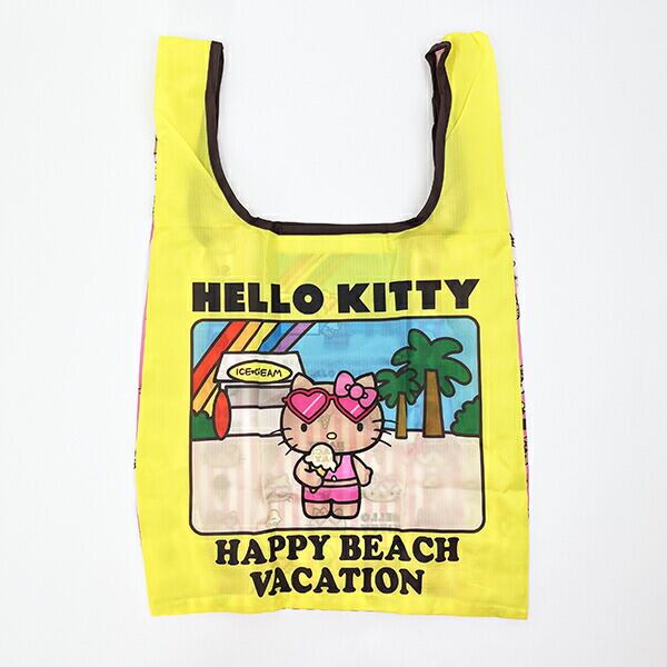 サンリオ ハローキティ 日焼け キティ エコバッグ(M) イエロー Sanrio