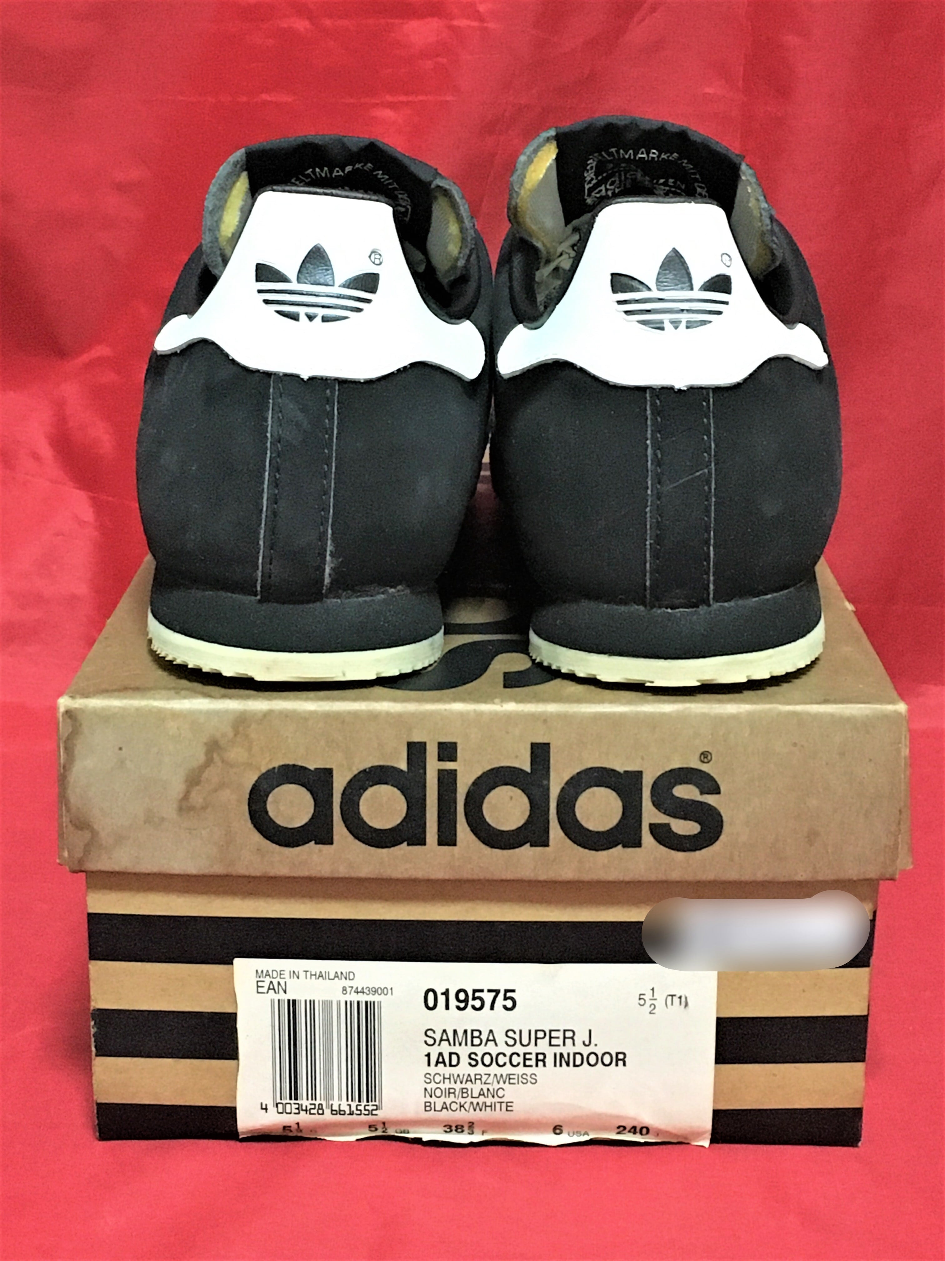 adidas（アディダス） SAMBA SUPER J. （サンバ スーパー）黒/白 90s