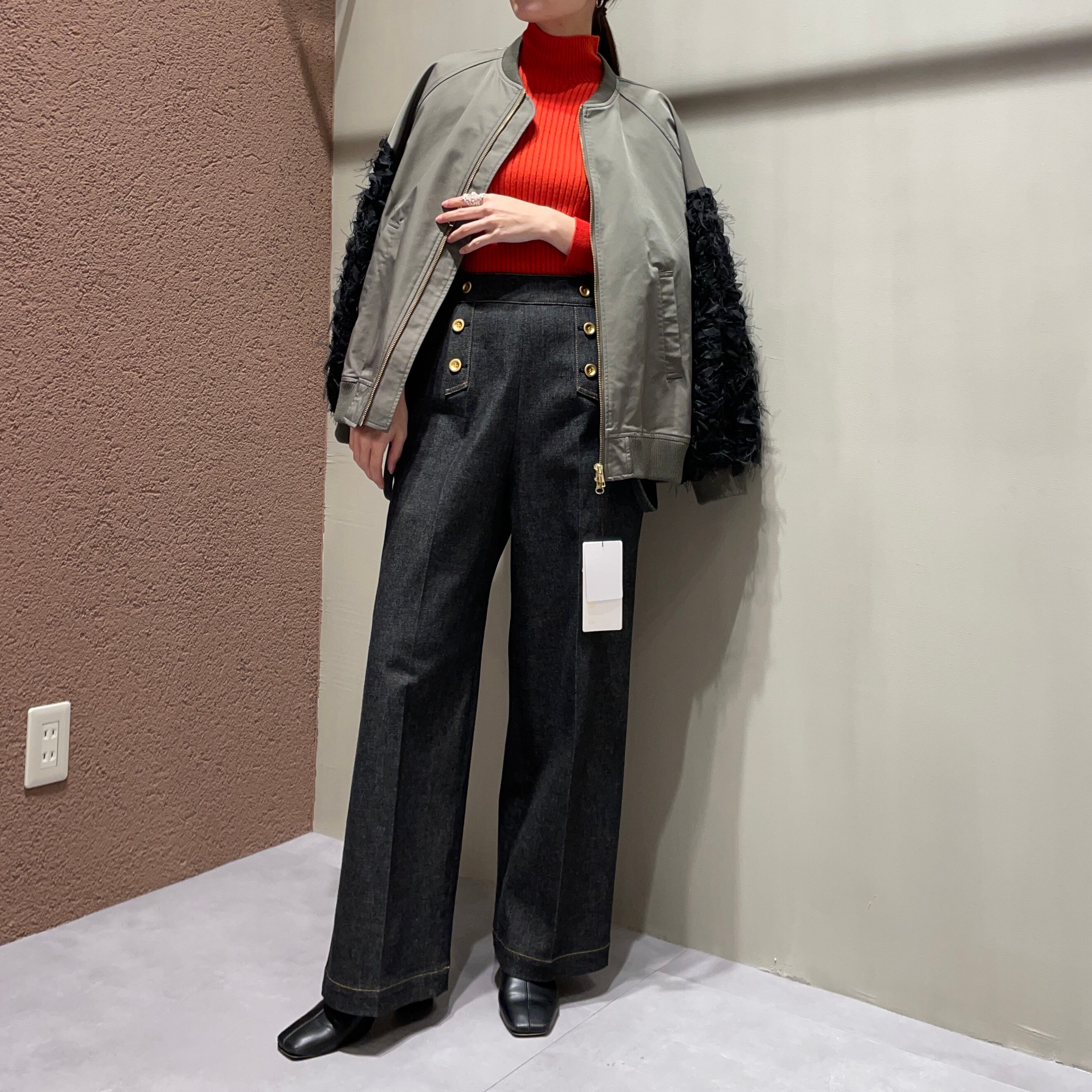 trois/ストレッチデニム ストラップマリンパンツ | 20ｰtwentyｰ 