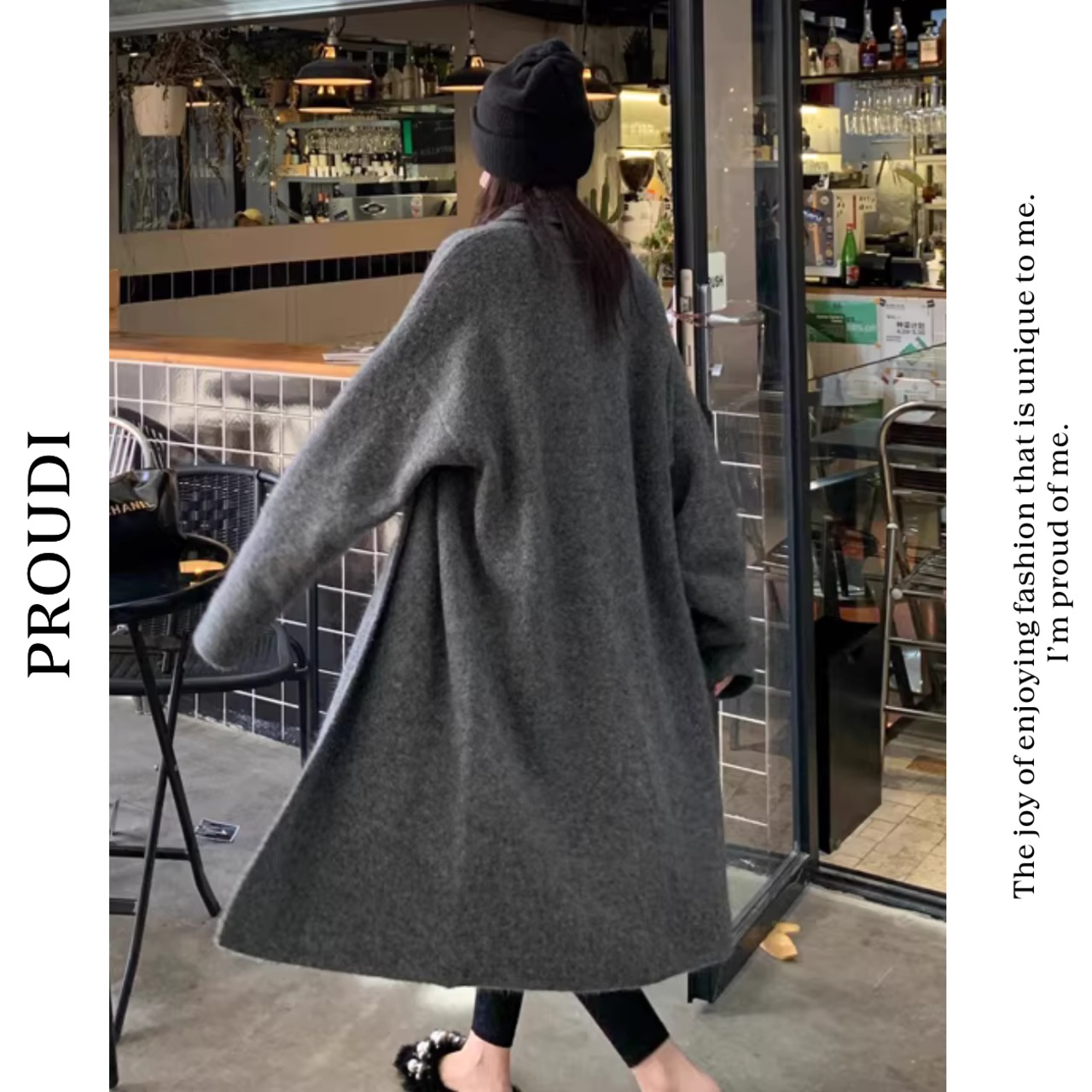 【マキシ丈ニットロングカーディガン 】P02158