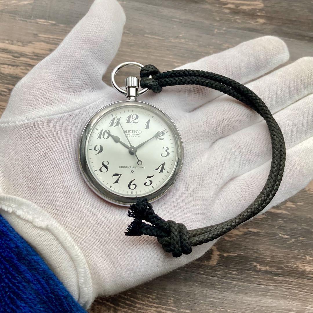 安い，お得 懐中時計メンズ動作良好セイコーSEIKO手巻きアナログ桃太郎