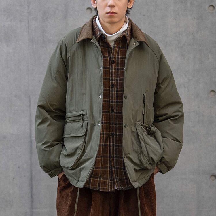 ★AMERICAN RETRO CORDUROY LAPEL COTTON JACKET　　　A0890