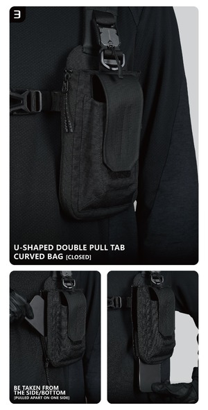 REINDEE LUSION 25AW N+1 多機能拡張タクティカル機能軽量チェストバッグベスト