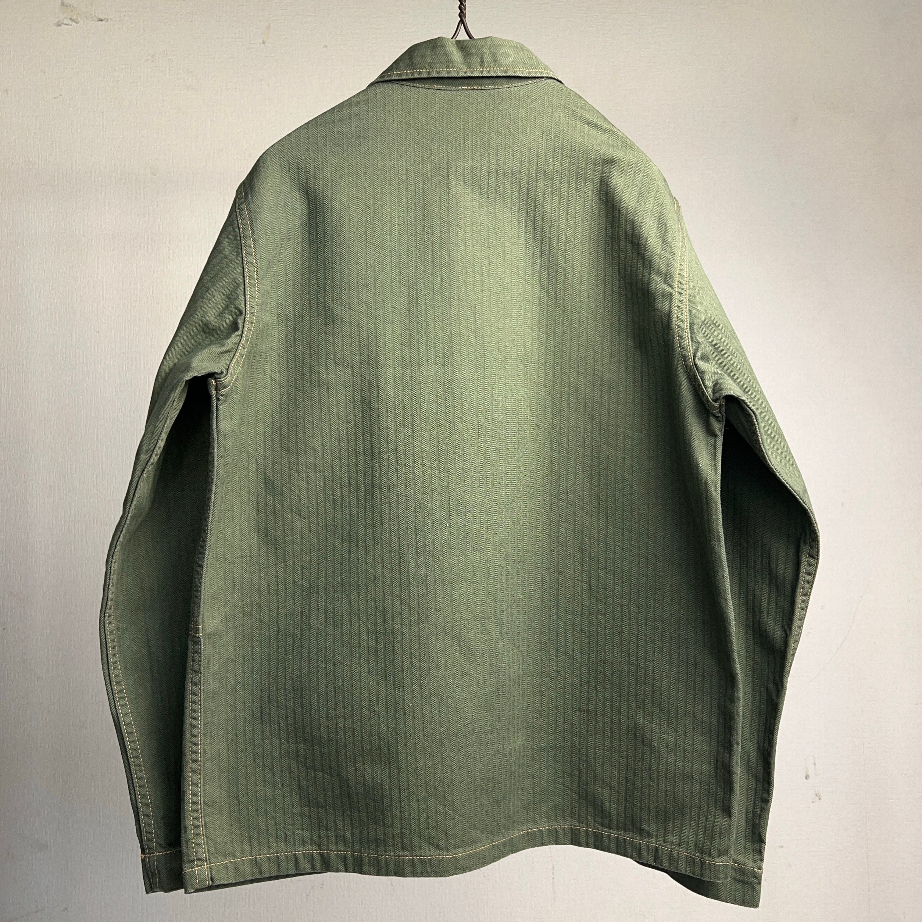 STONE  ミリタリージャケット vintage USMC P-44 TYPE REPLICA MILITARY JACKET ヘリンボーンツイル