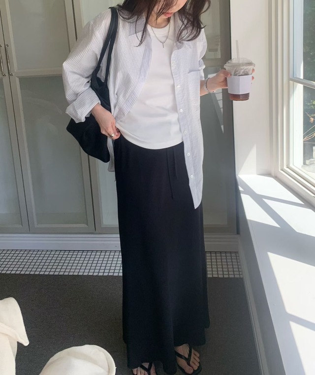 (予約) fl lanel / Summer silky skirt 4color