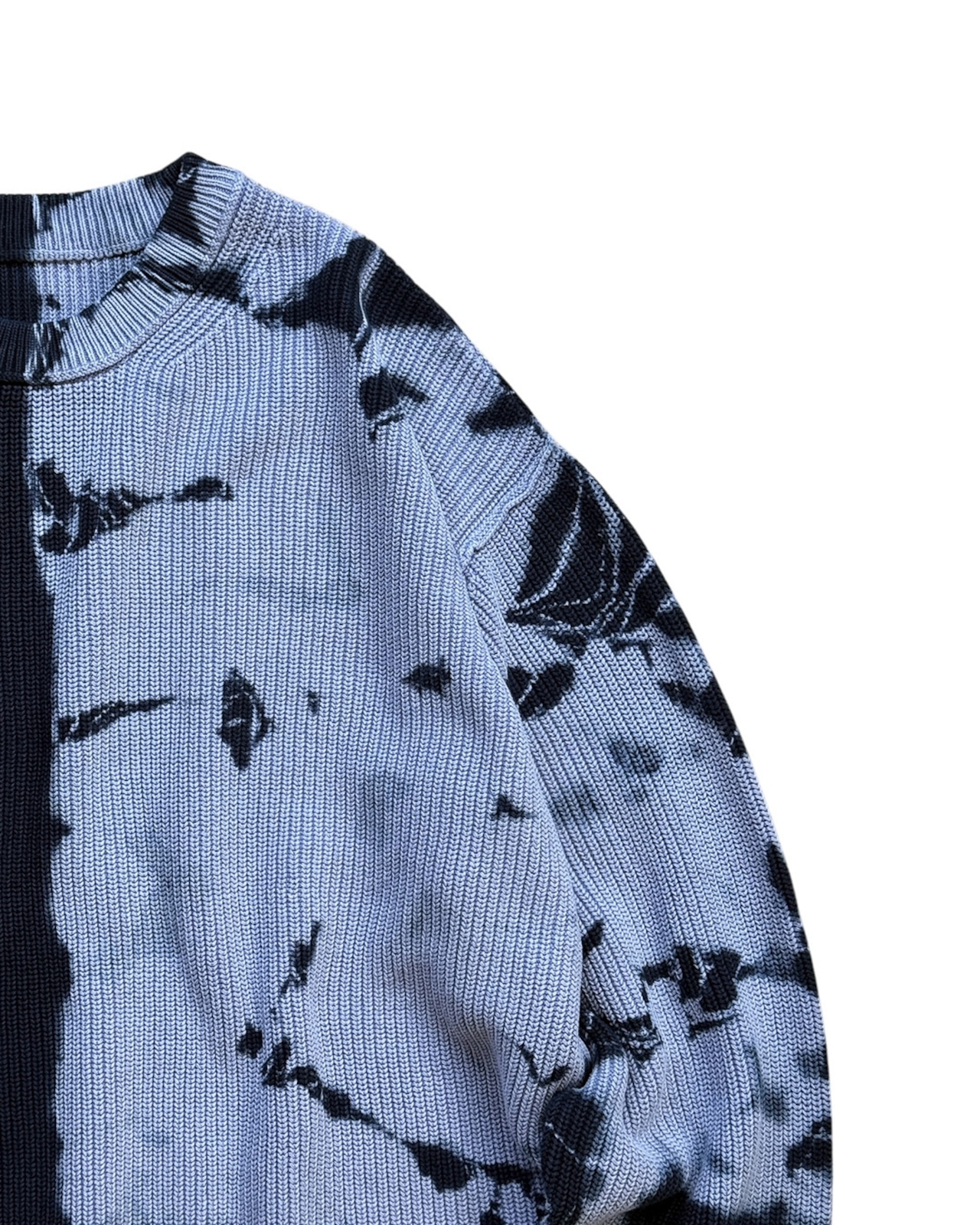 【数量限定販売 】タイダイコットンニット 闇堕ち精霊パープル