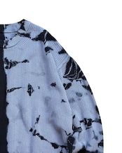 【数量限定販売 】タイダイコットンニット 闇堕ち精霊パープル