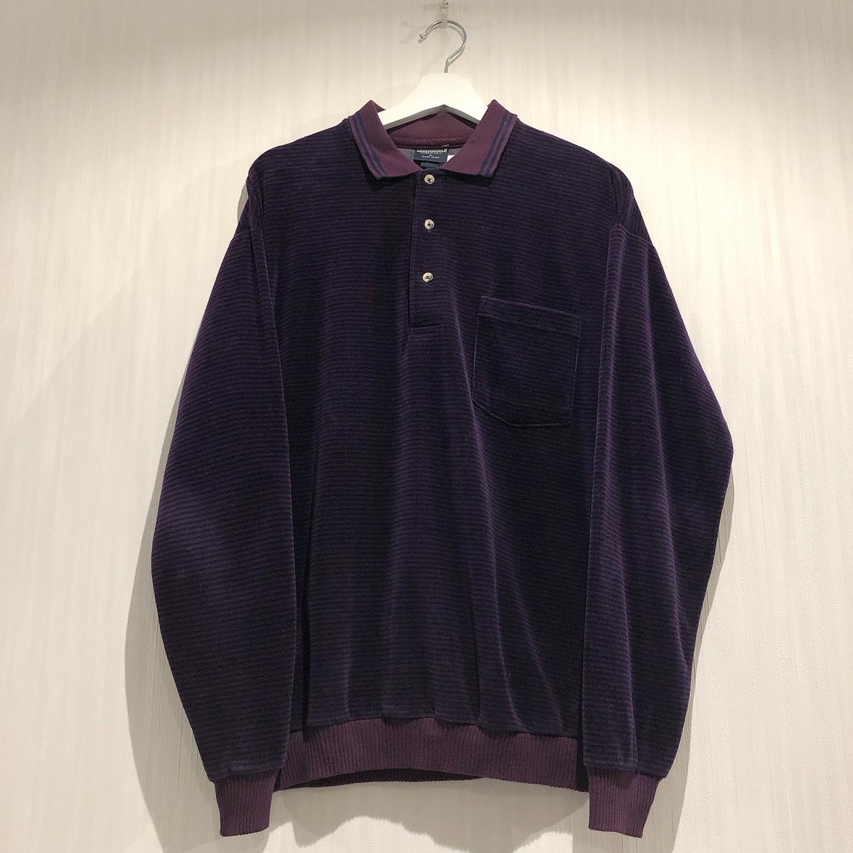 90s CHESTERFIELD half button velours P/O shirt【高円寺店】 | What