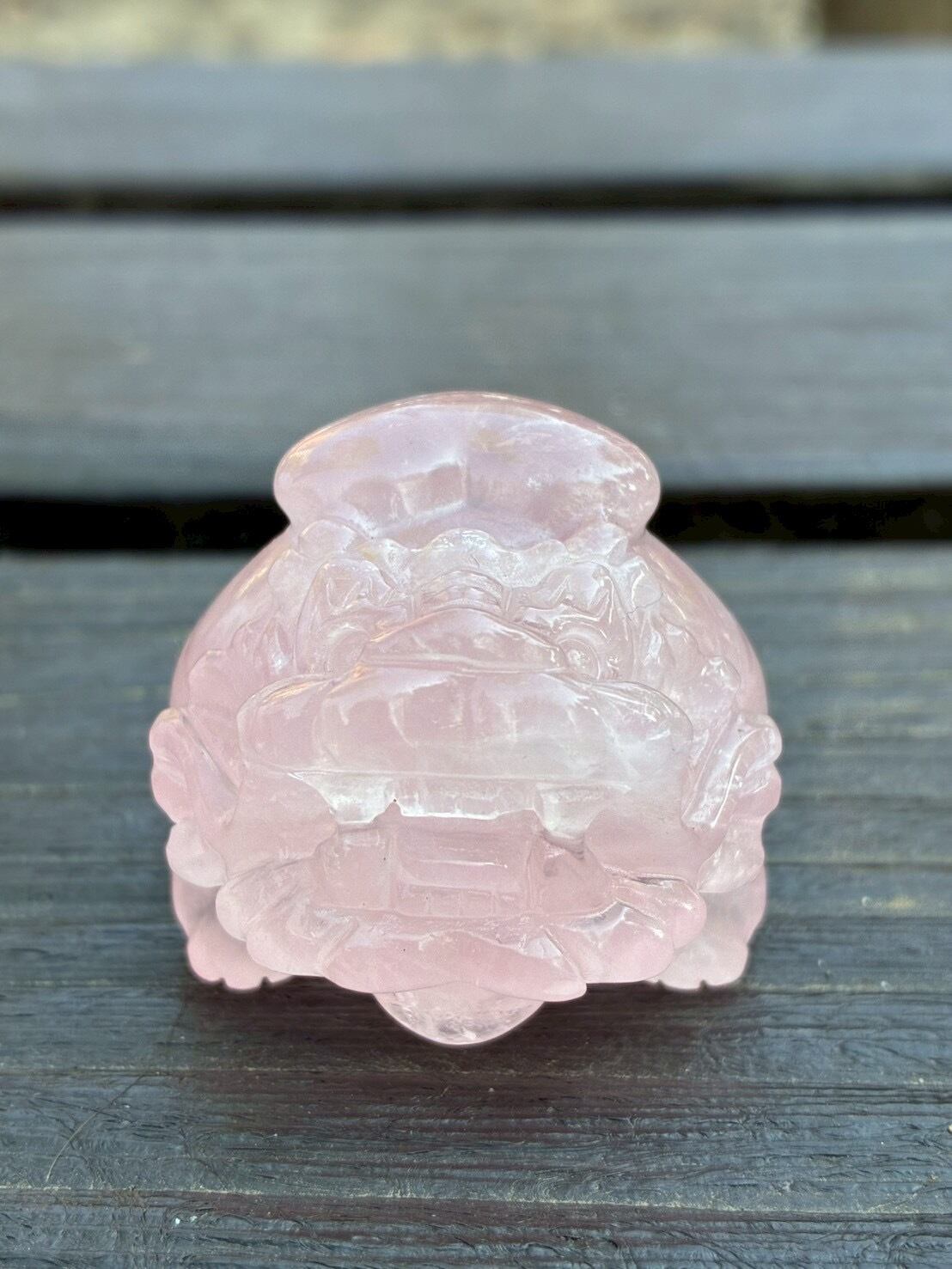 クリアクォーツ 水晶龍亀 天然石 ロングイ