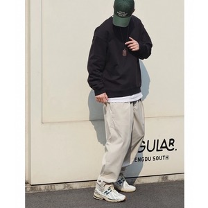 Tapered silhouette drawcord pants 0300