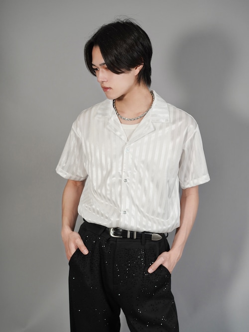 【ALUDE SELECT】relax luxury stripe shirt（3color）