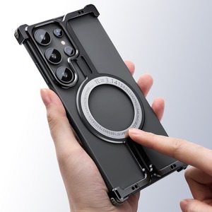 ◆Galaxy S24 Ultra◆ I-Shaped Camera Kickstand Aluminum Phone Case / I-シェイプ カメラ キックスタンド アルミニウム スマホケース