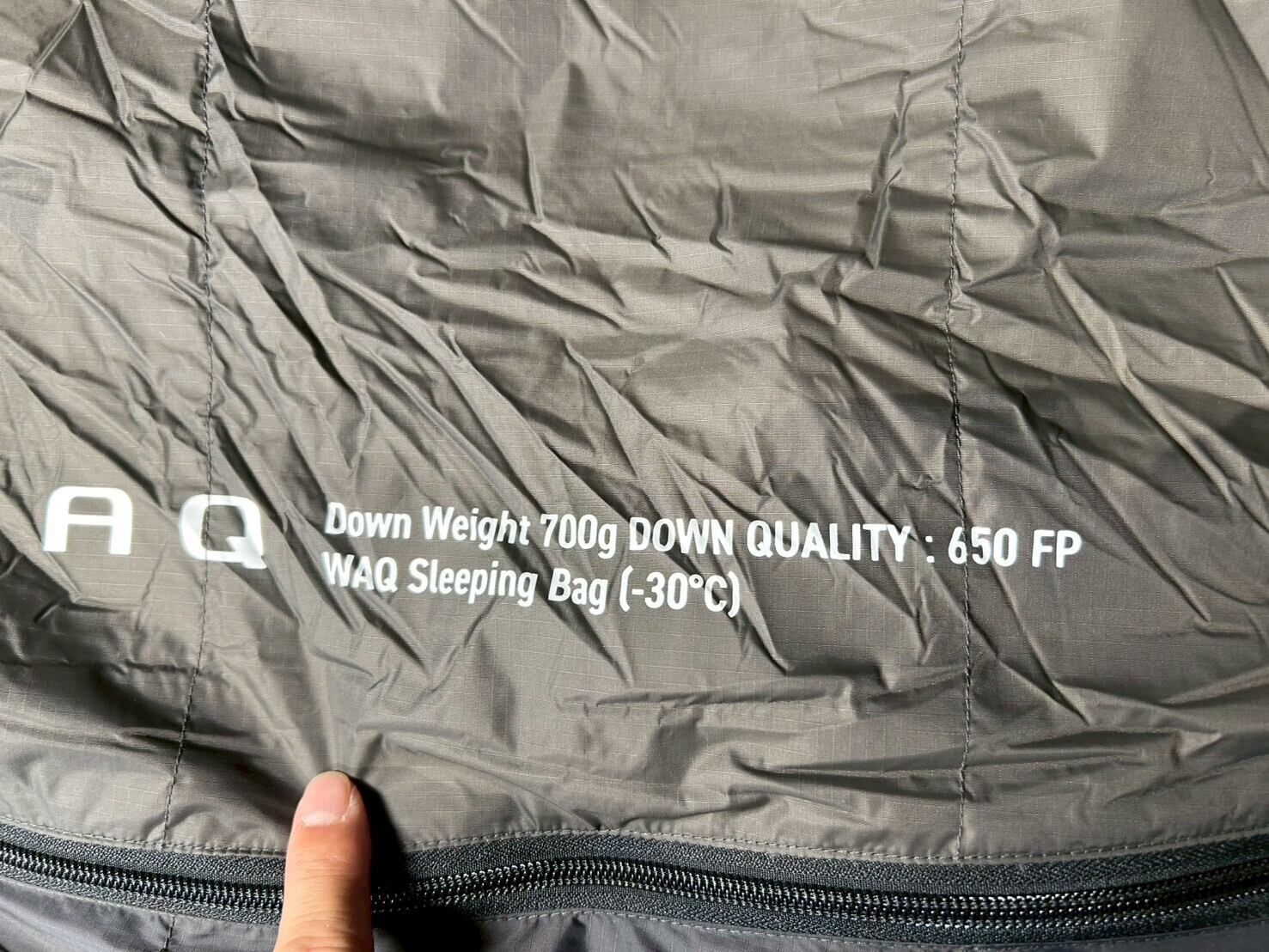 WAQワック】DOWN SLEEPING BAG ダウンスリーピングバッグ -30℃対応