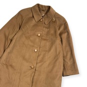 カシミヤ100% VESTINA TOKYO STYLE ヴェスティナ東京スタイル ステンカラーコート M~L程度/ベージュ レディース