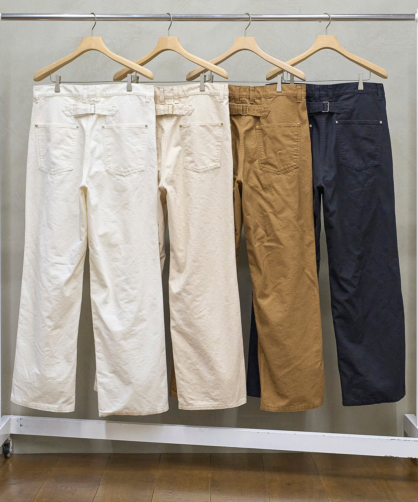 UNUSED / UW1190 DOUBLE KNEE DUCK PANTS(NATURAL) | AfterSchool