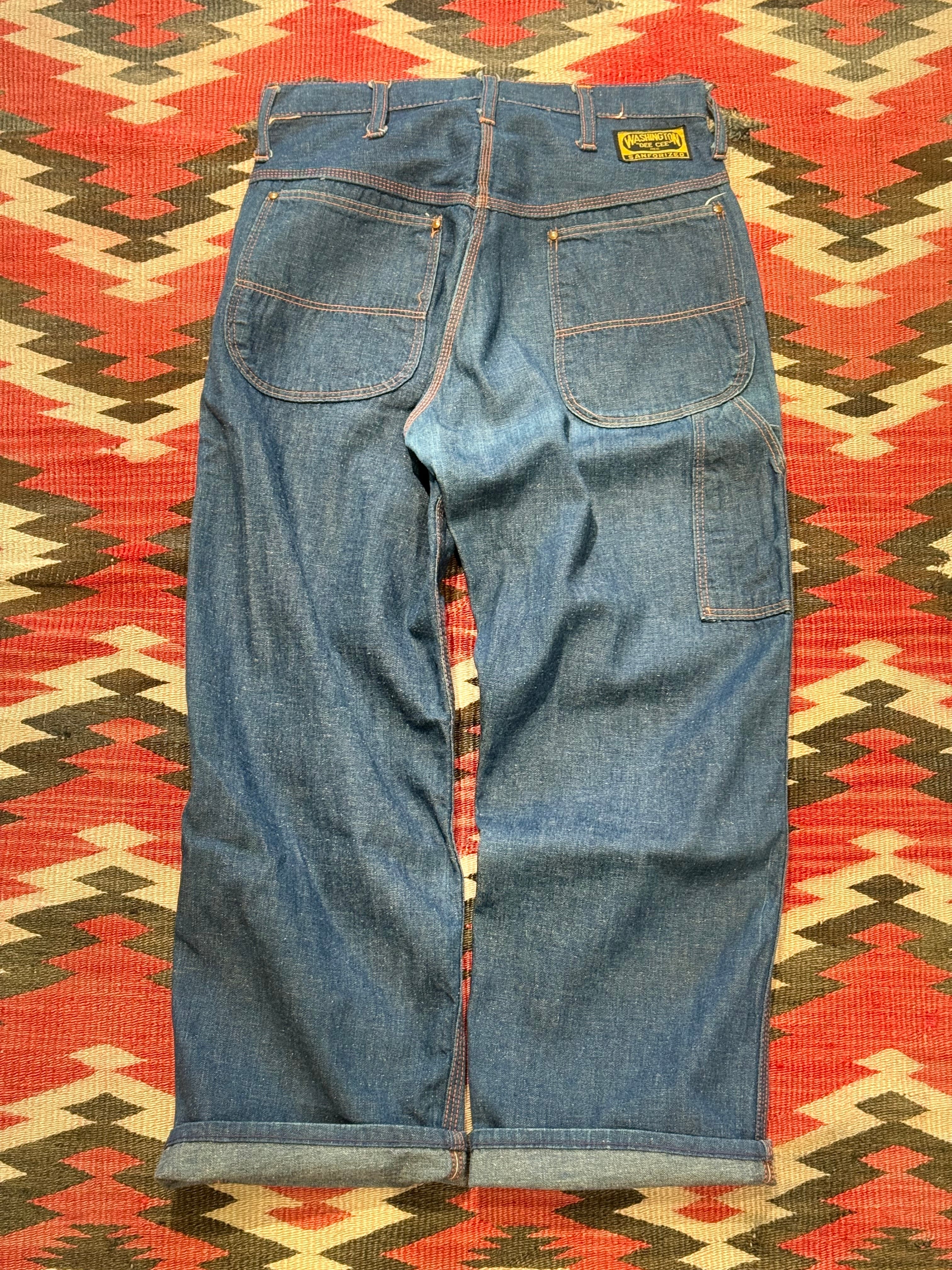 1960's WASHINGTON DEE CEE DENIM PAINTER PANTS SIZE : W30.5 L26
