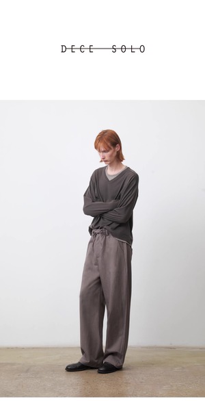DECESOLO 26AW リラックスフィット イージーワイドパンツ
